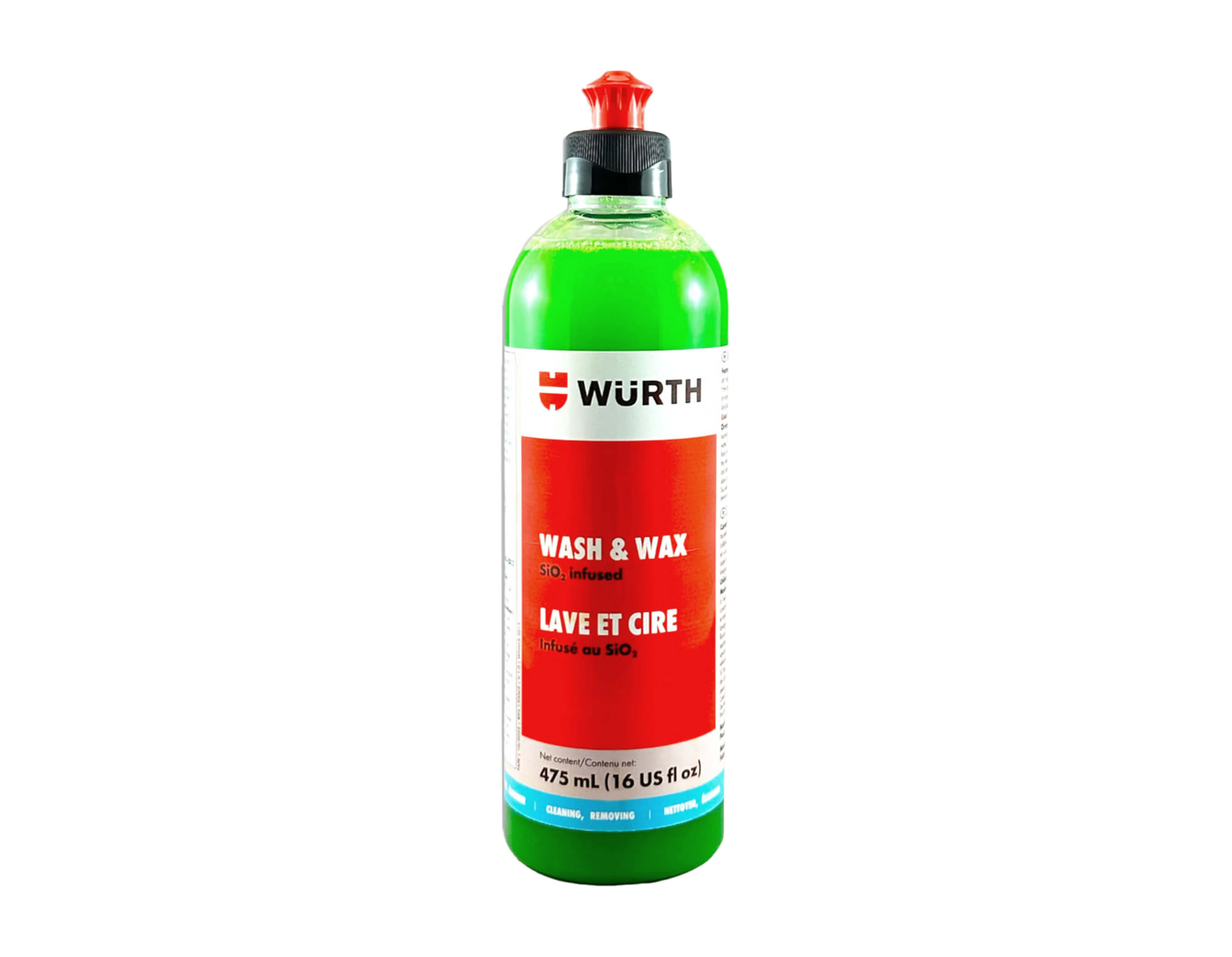 WASH & WAX, SiO2 Infused, 475 mL